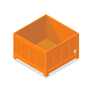 Kleine container oude kabels